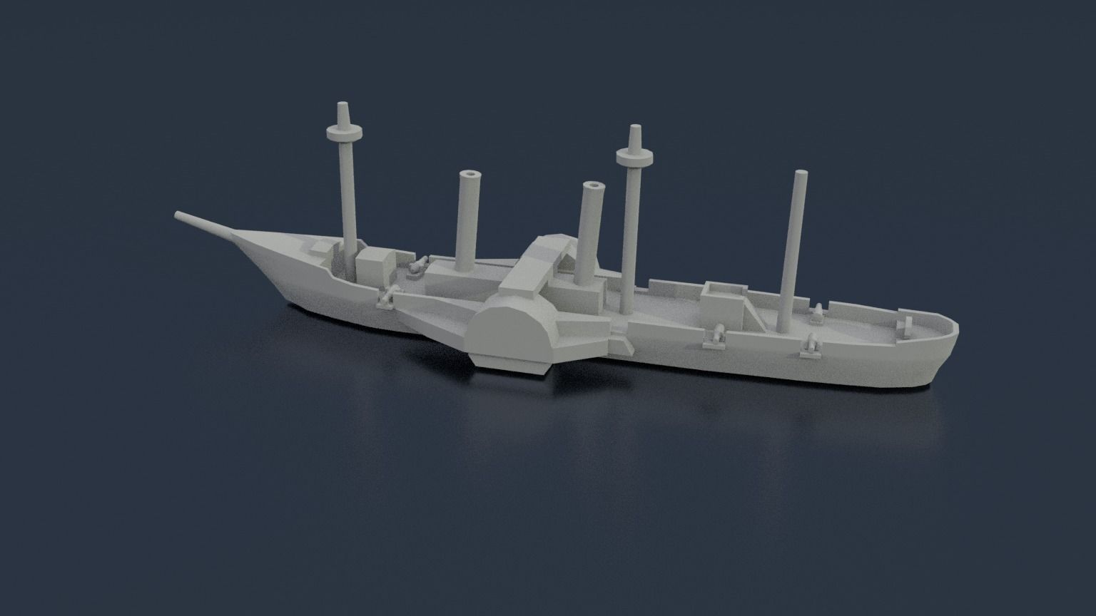 Paraguayan Steam Tacuari 3D print model_4
