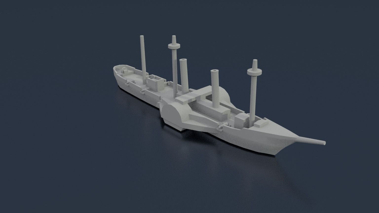 Paraguayan Steam Tacuari 3D print model_9