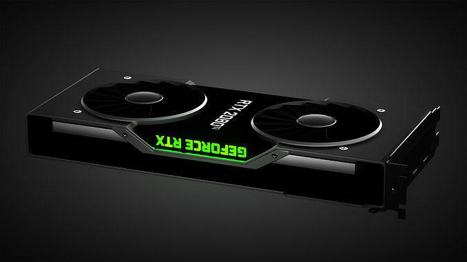 Nvidia RTX 2080 Ti 3D model