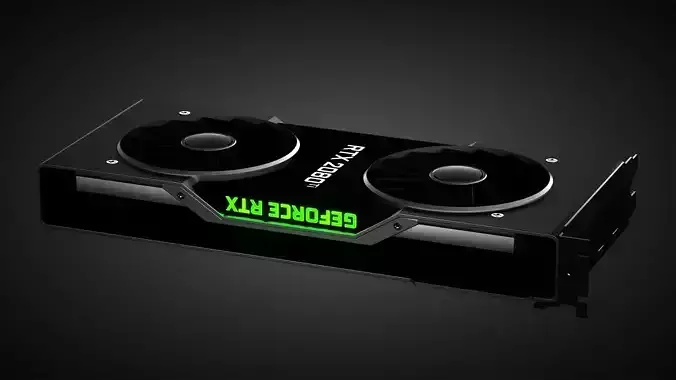Nvidia RTX 2080 Ti 3D model