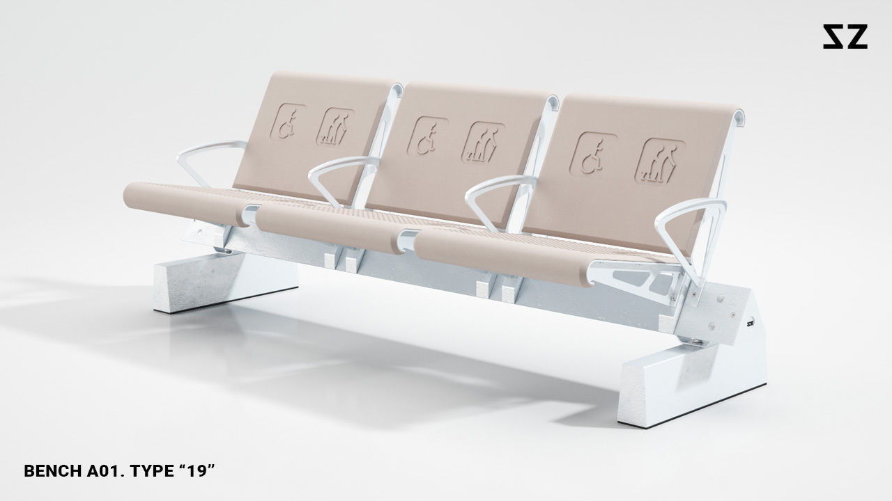 BENCH A01 PACKAGE 3D model_84