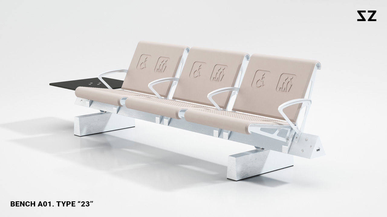 BENCH A01 PACKAGE 3D model_88