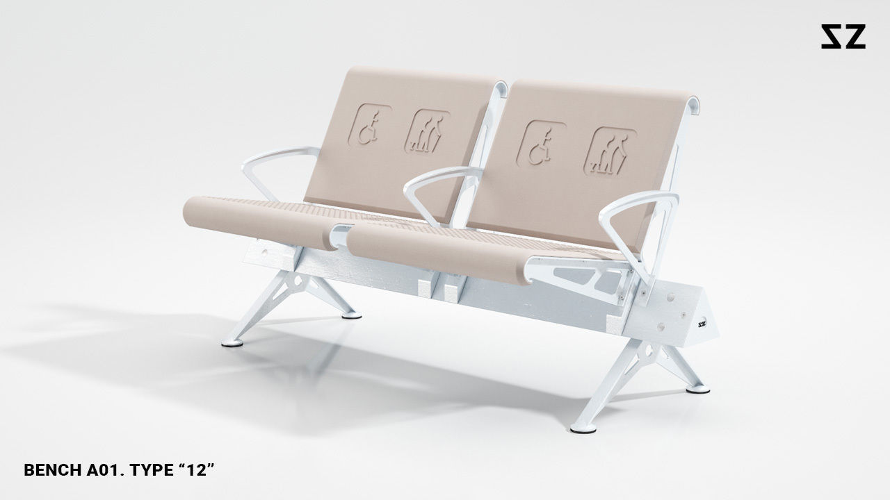 BENCH A01 PACKAGE 3D model_77