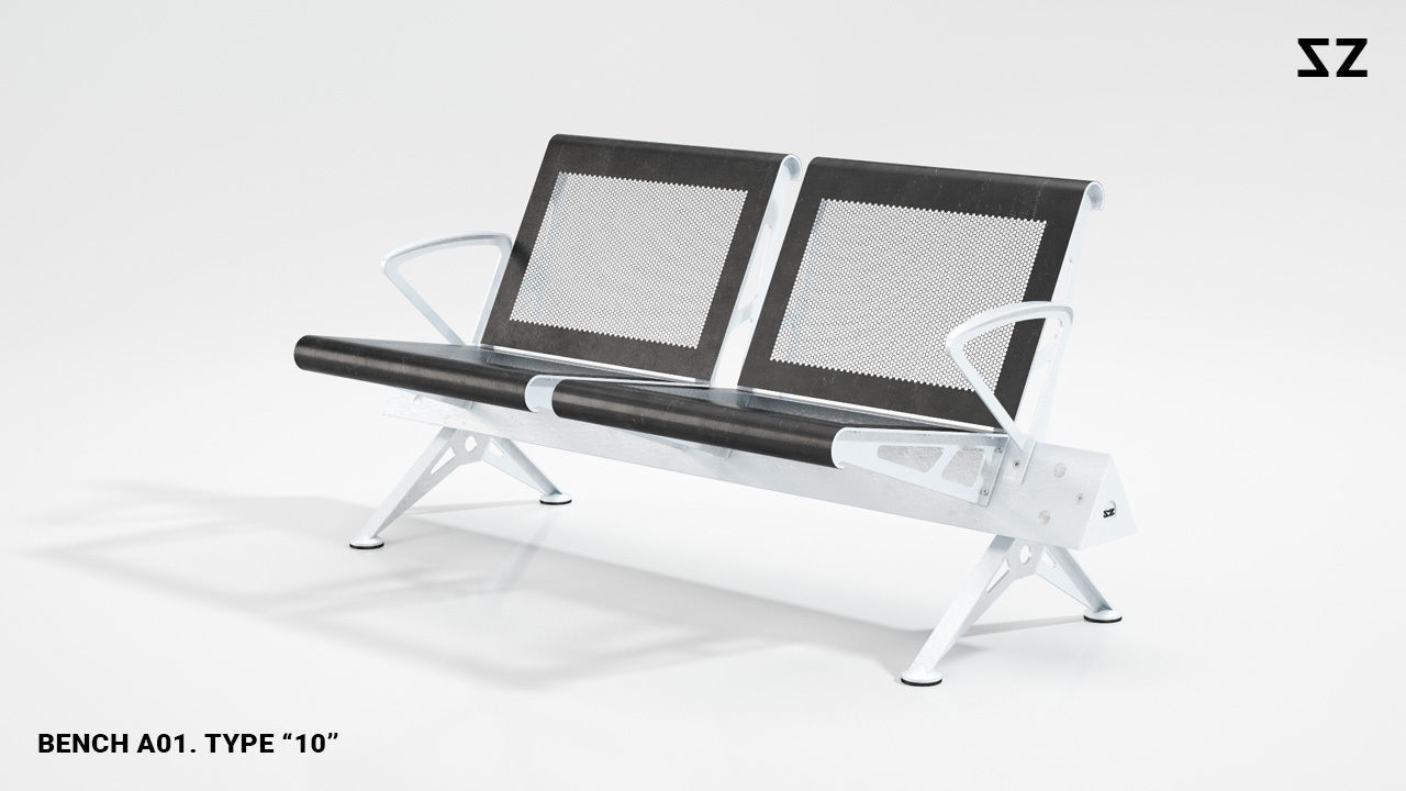 BENCH A01 PACKAGE 3D model_75