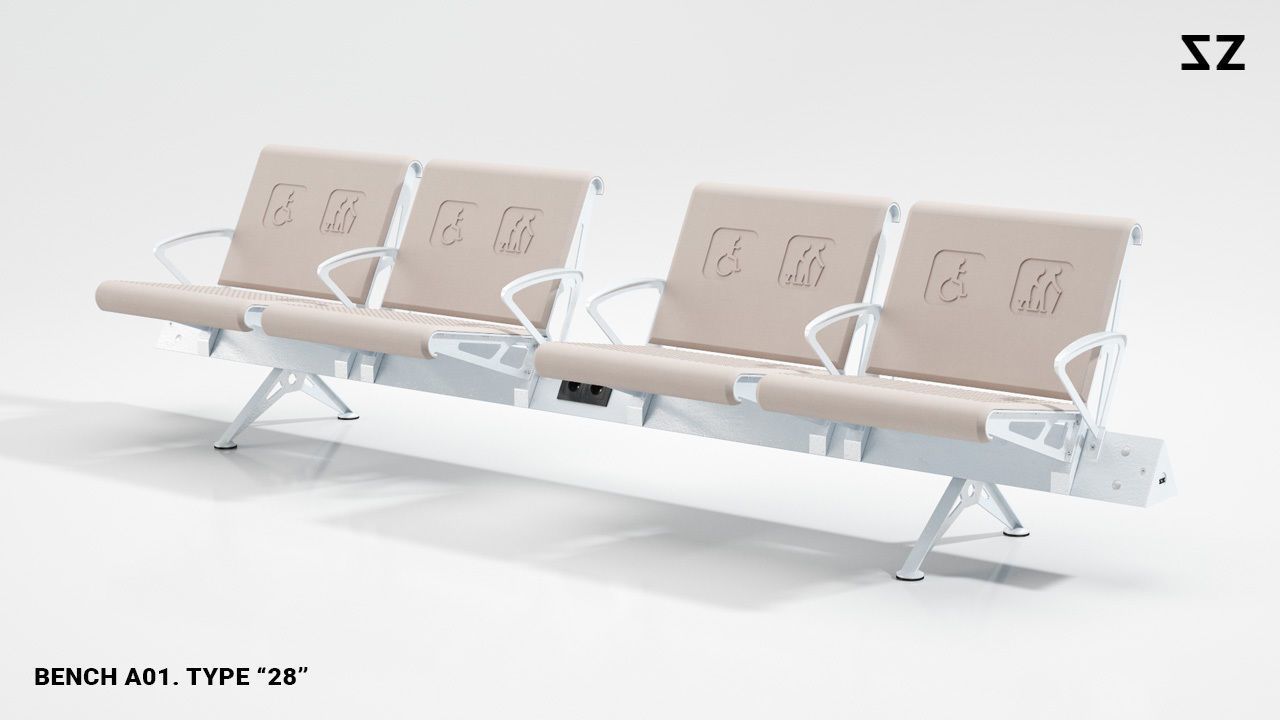 BENCH A01 PACKAGE 3D model_93