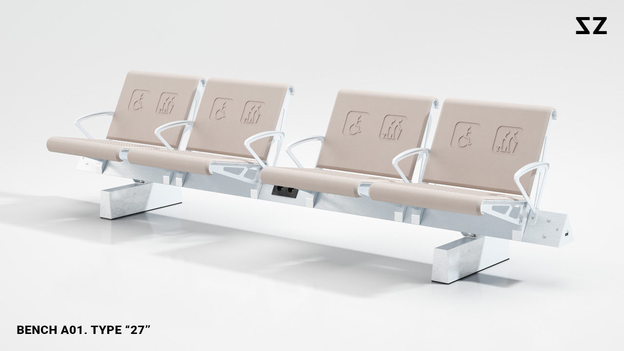 BENCH A01 PACKAGE 3D model_92