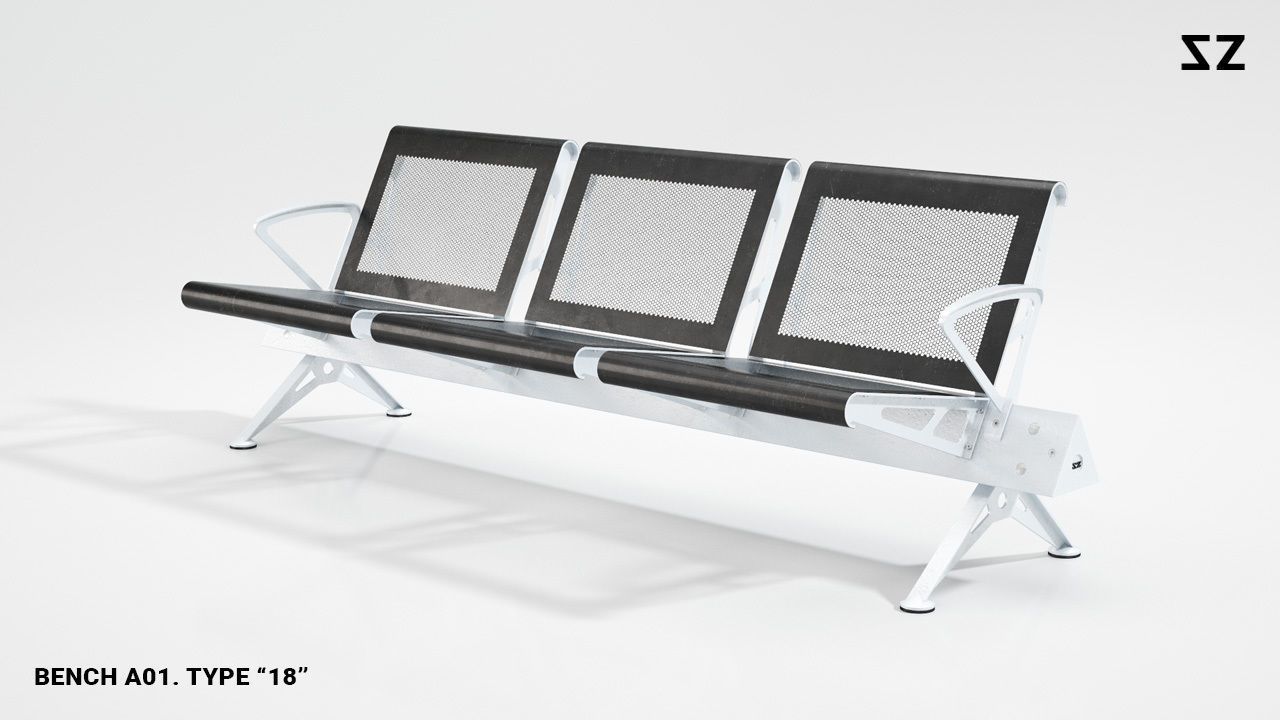 BENCH A01 PACKAGE 3D model_83