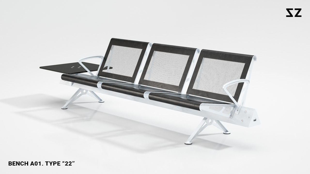 BENCH A01 PACKAGE 3D model_87