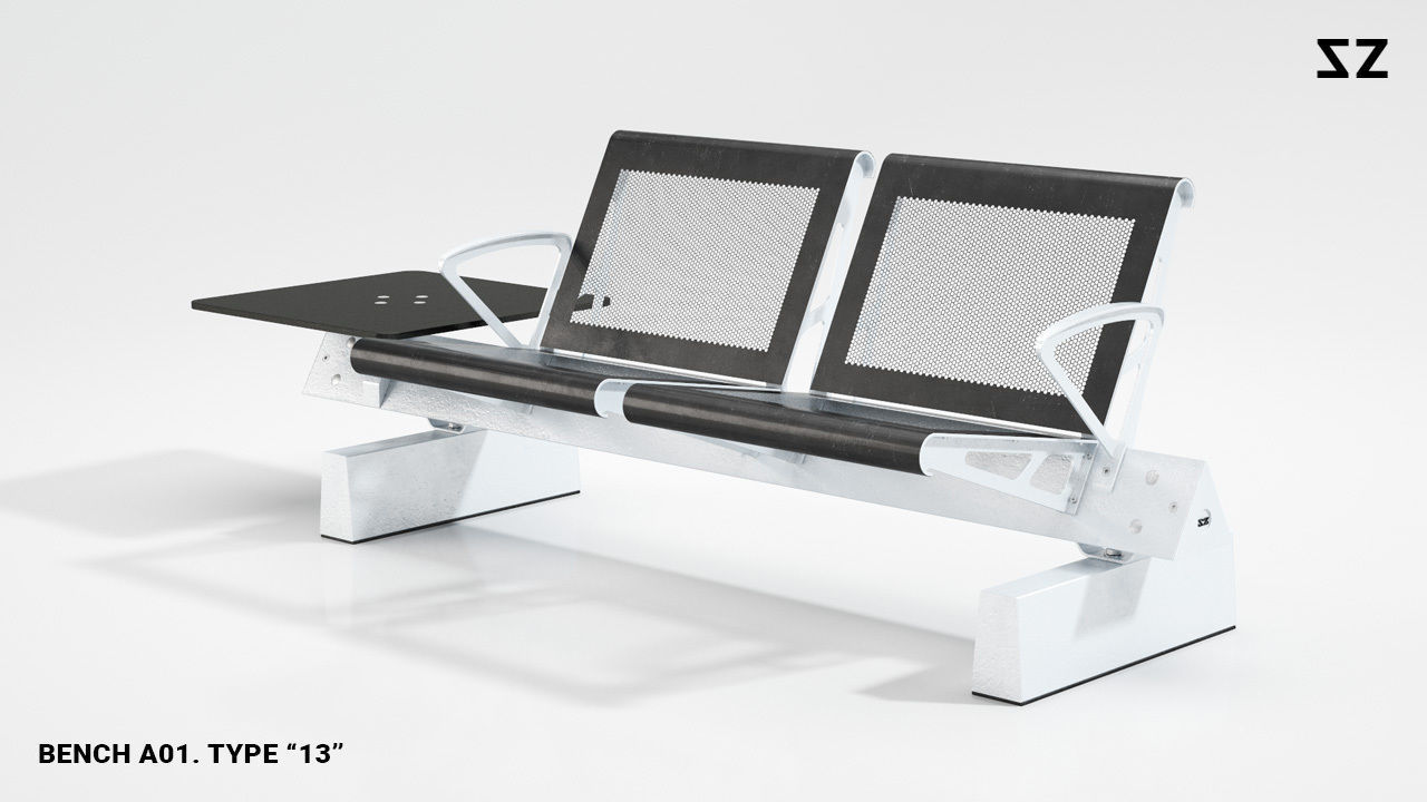 BENCH A01 PACKAGE 3D model_78