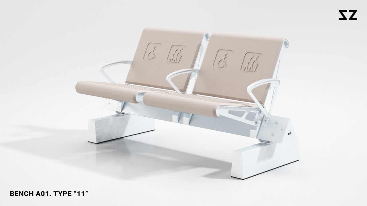 BENCH A01 PACKAGE 3D model_76