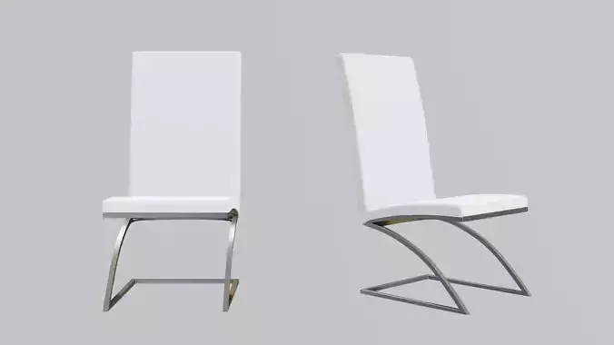 modern white office chair
