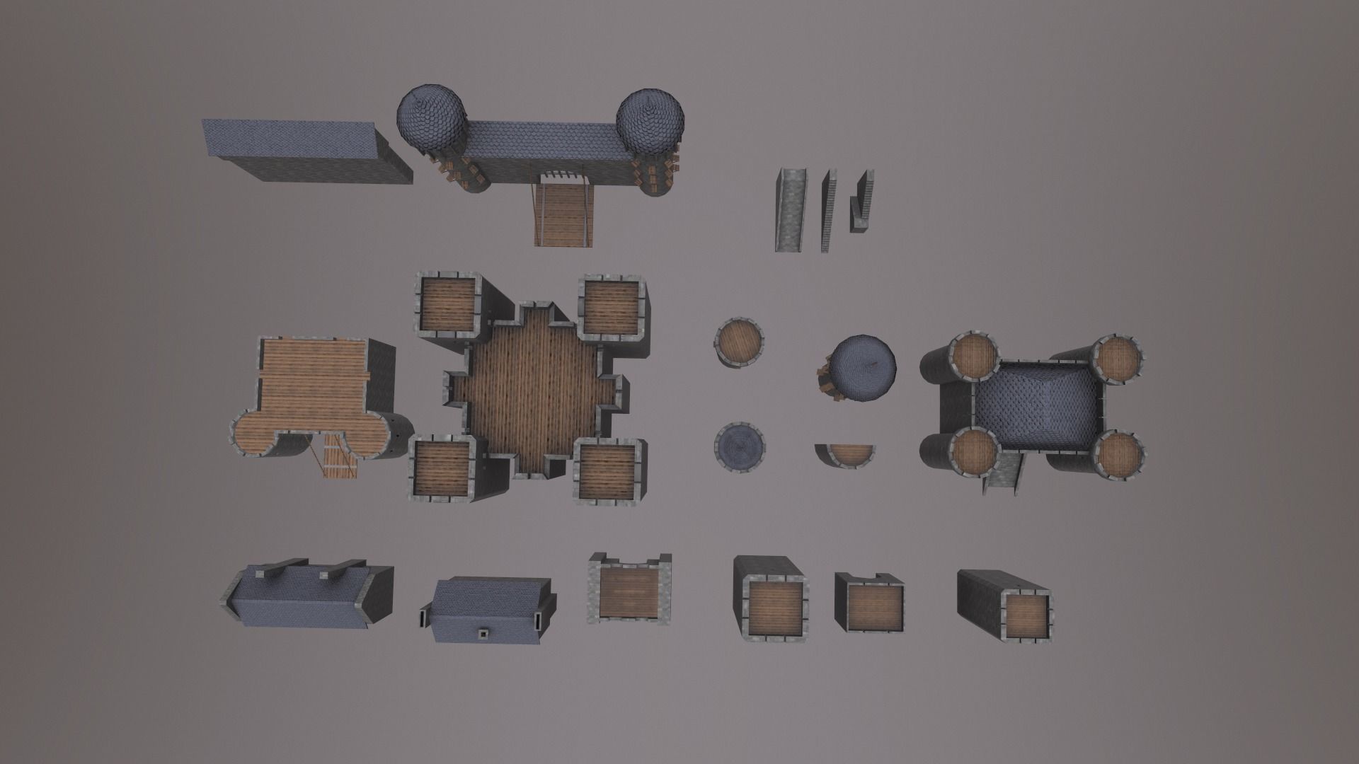 Castle constructor vol2 PBR Low-poly 3D model_4