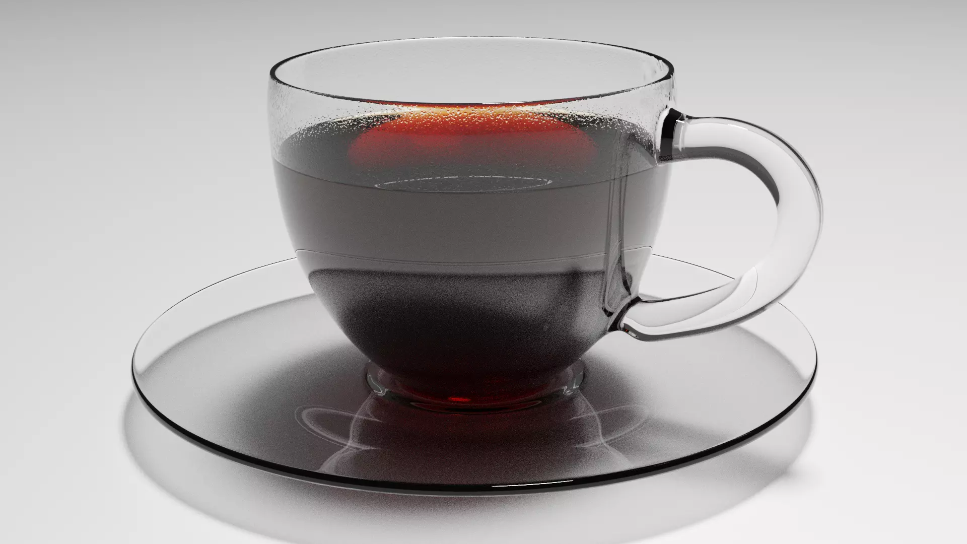 Tee or Coffee Cup and Plate - 3D Model 3D model_0