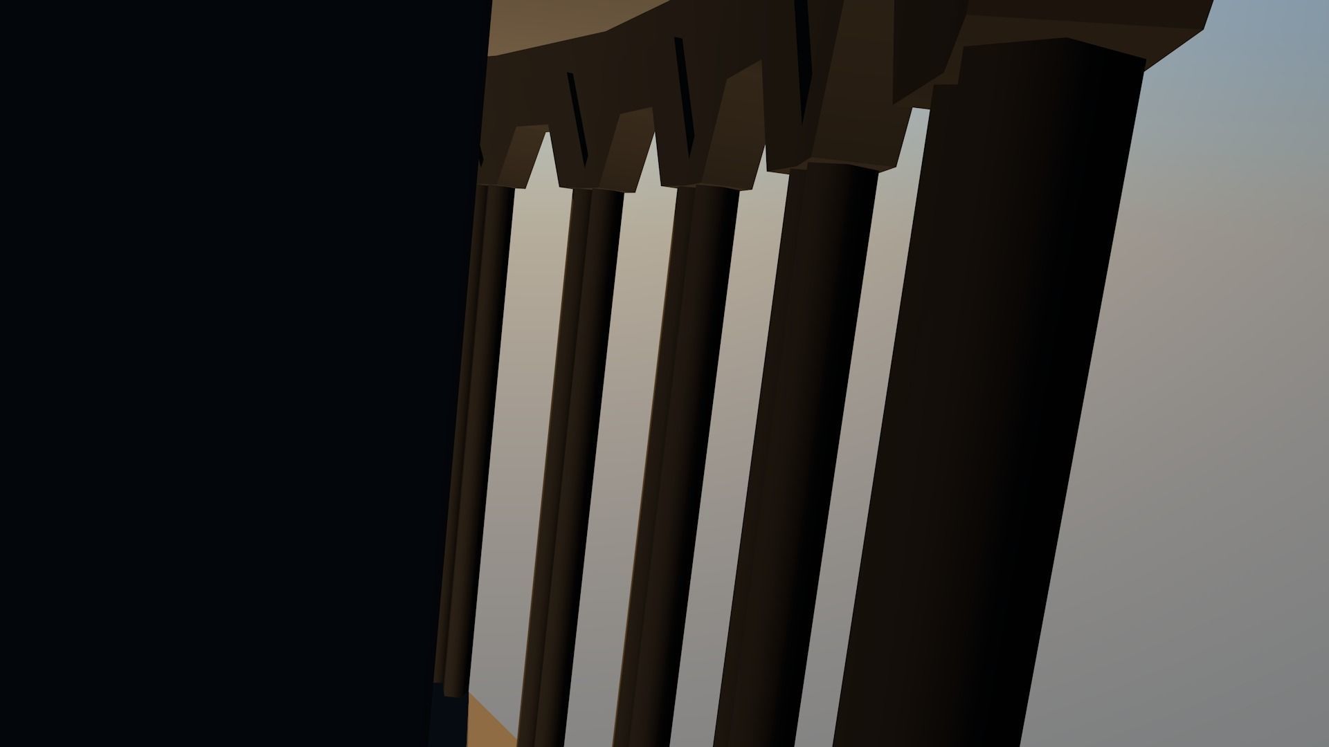 Menara Pisa Low-poly 3D model_4