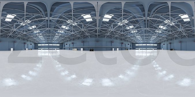 HDRI - Airplane Hangar Interior 6 Texture