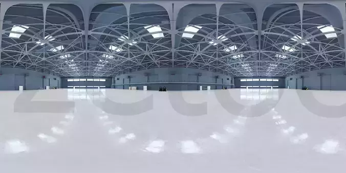 HDRI - Airplane Hangar Interior 6