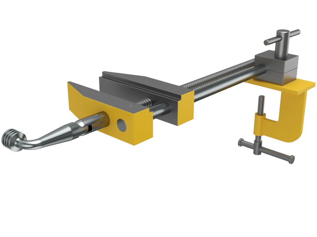 Float Lock Vise 3D model_8