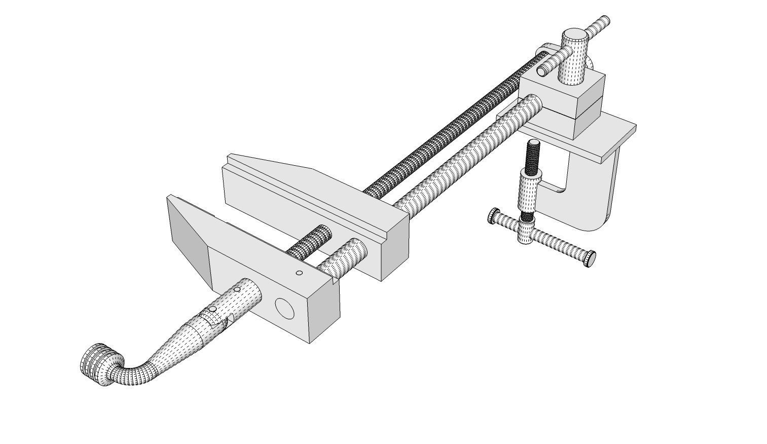 Float Lock Vise 3D model_13