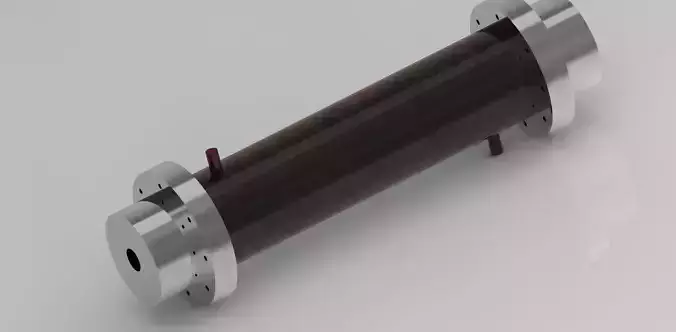 Shell and Tube Heat Exchanger Lab Apparatus 3D model