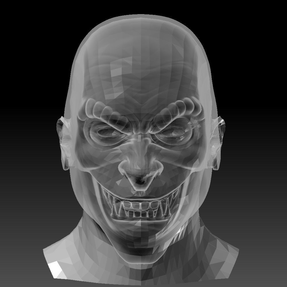 Hobgoblin Mask 3D Printable Model 3D print model_7