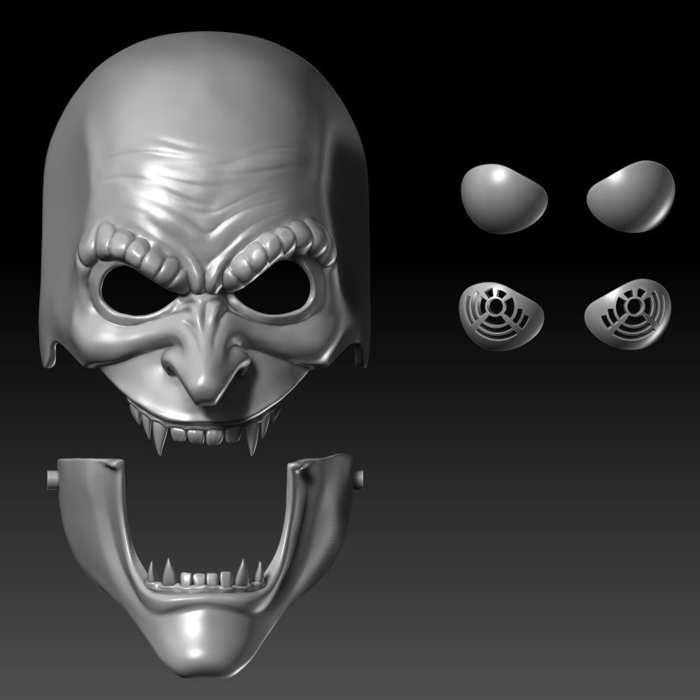Hobgoblin Mask 3D Printable Model 3D print model_10