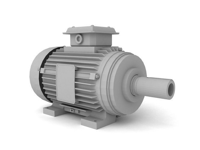 electric motor machine 3D model