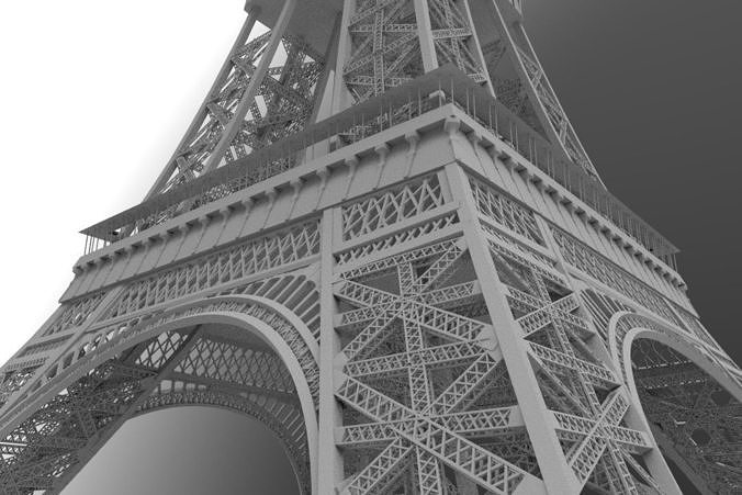 eiffel tower 3D model