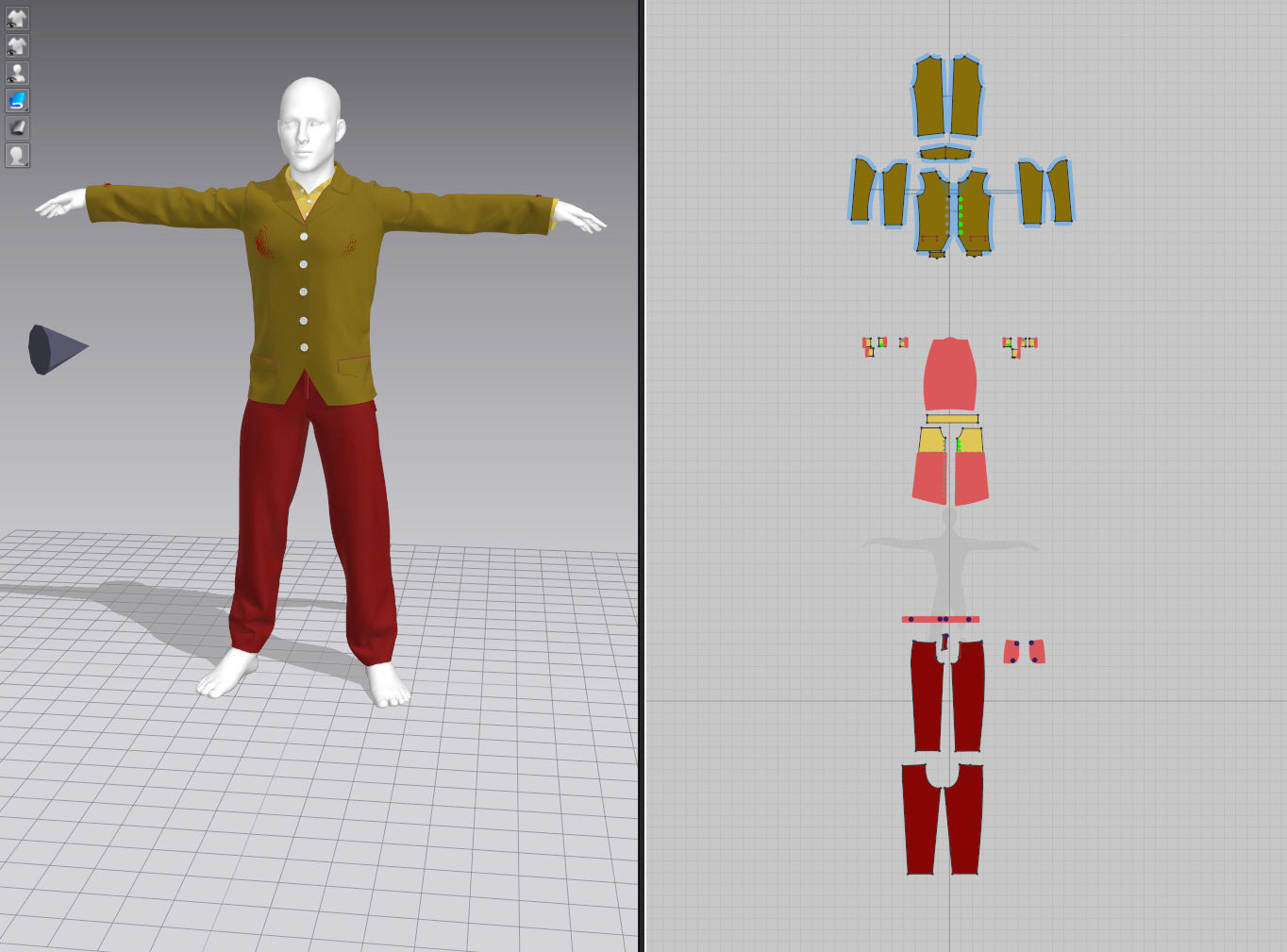 4x Men models real cloth simulation conversation loop animated 3D Model Collection_33