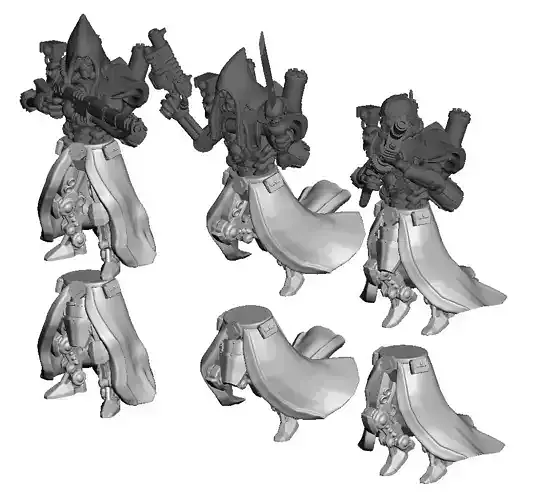 Dark Techno shooters and Vigilants - Extra legs only 3D print model