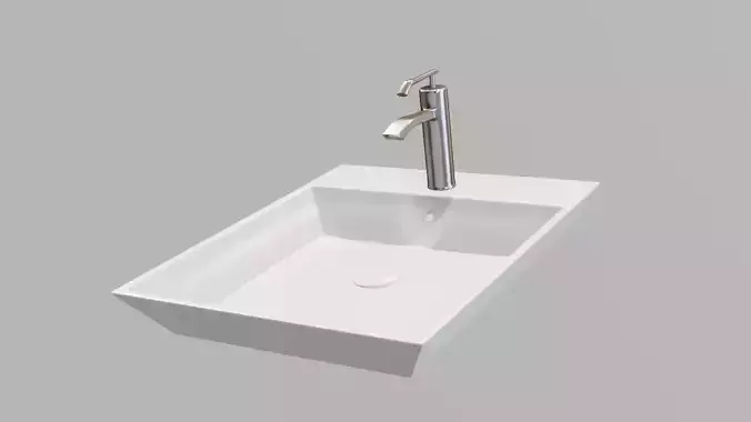 modern sink and water tap 