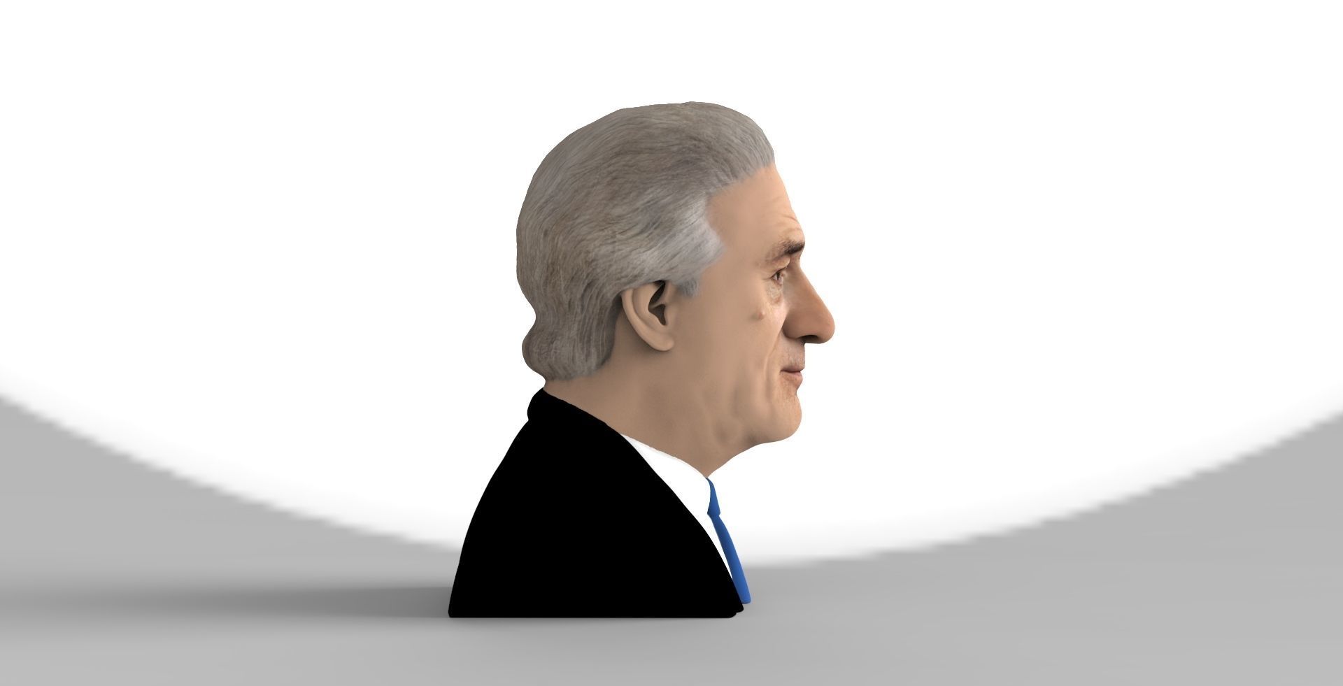 Robert De Niro bust ready for full color 3D printing 3D print model_6