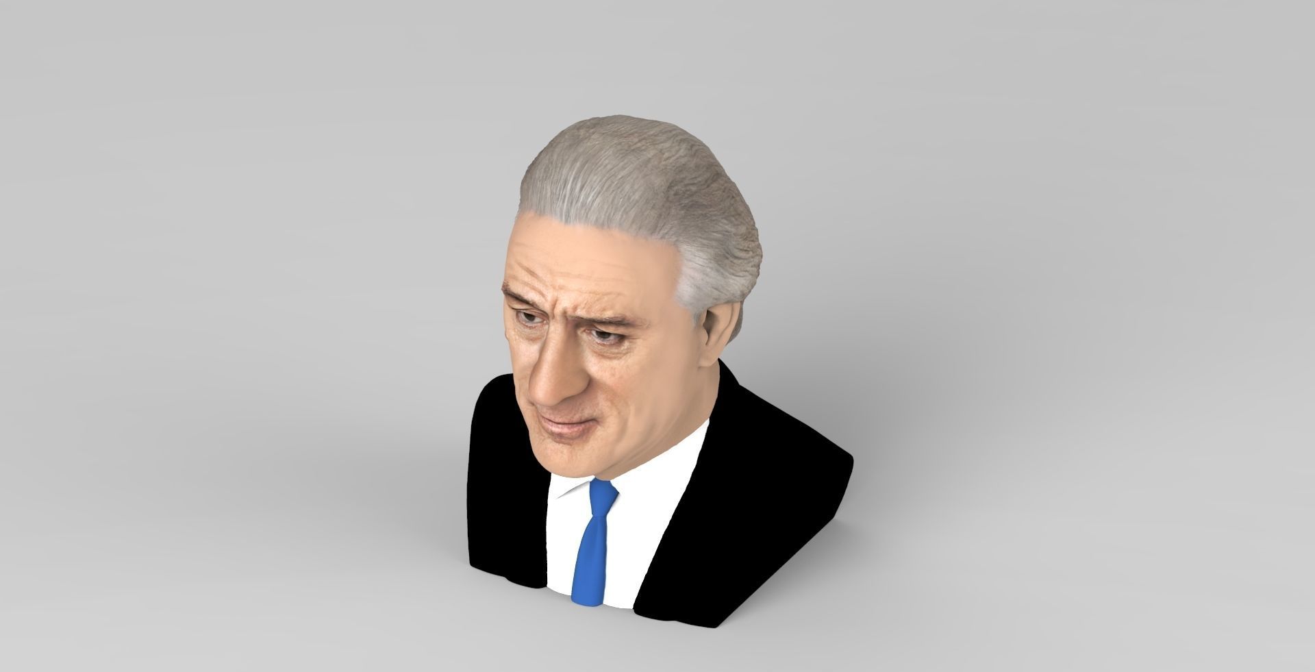 Robert De Niro bust ready for full color 3D printing 3D print model_10