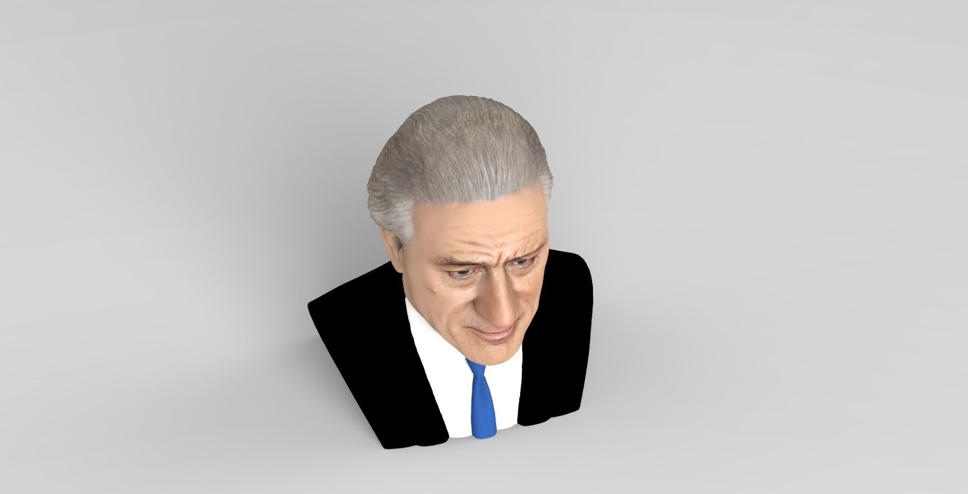 Robert De Niro bust ready for full color 3D printing 3D print model_9