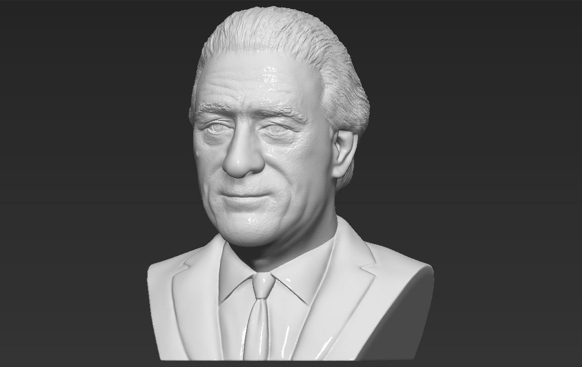 Robert De Niro bust ready for full color 3D printing 3D print model_23