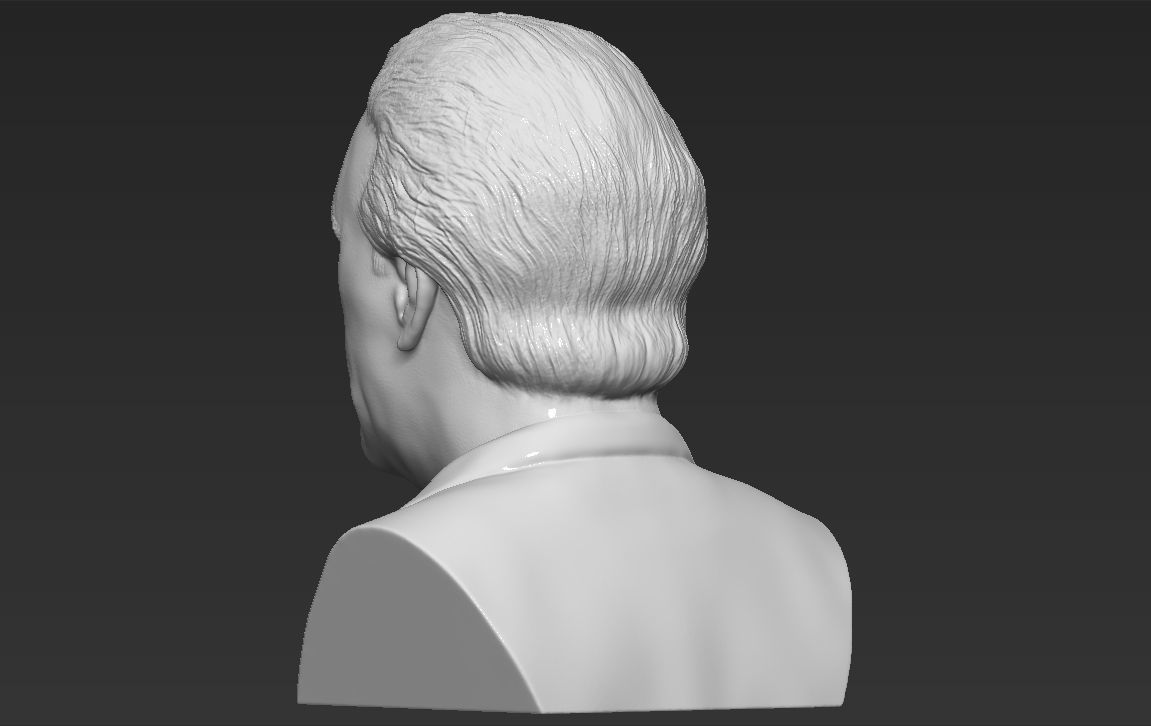 Robert De Niro bust ready for full color 3D printing 3D print model_26