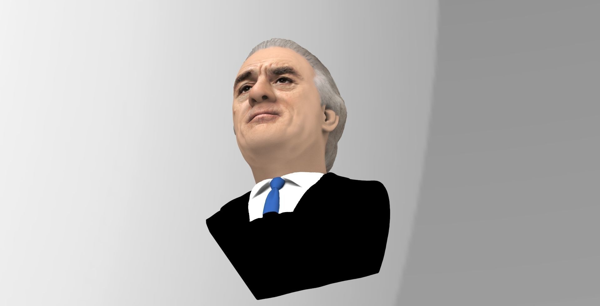 Robert De Niro bust ready for full color 3D printing 3D print model_14