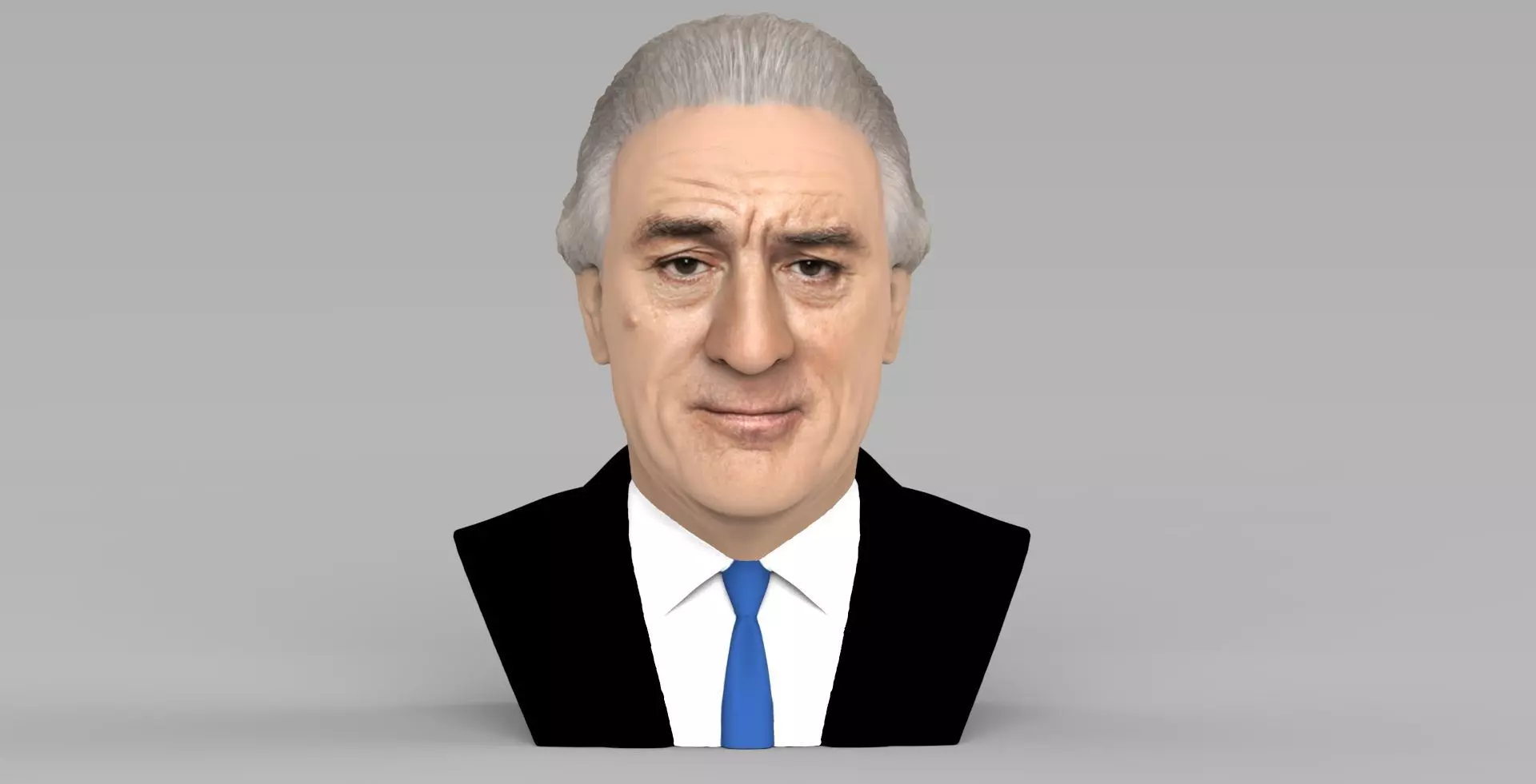 Robert De Niro bust ready for full color 3D printing 3D print model_0
