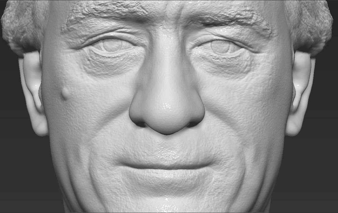 Robert De Niro bust ready for full color 3D printing 3D print model_39