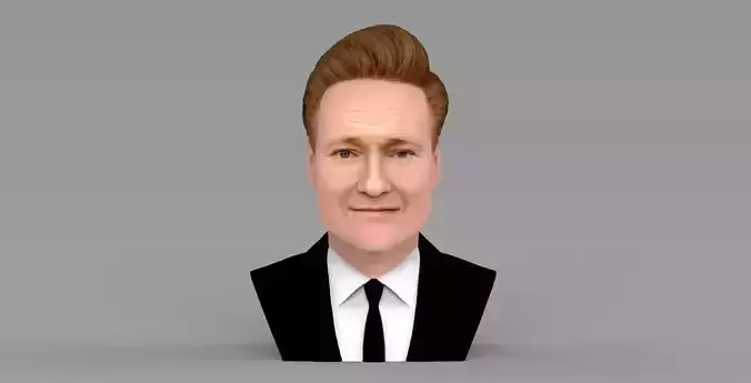 Conan OBrien bust ready for full color 3D printing 3D print model