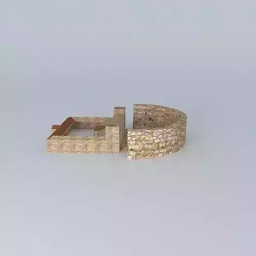 Roman theatre. Merida Free 3D model