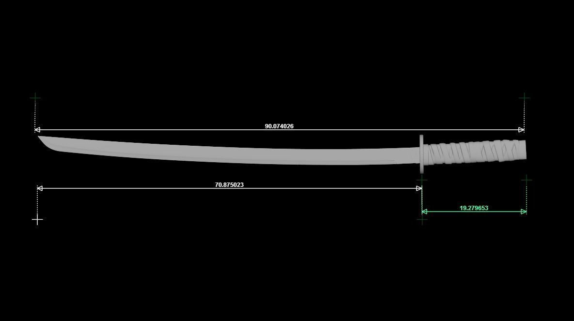 Tanjiro Katana - Kimetsu no Yaiba Demon slayer 3D print model_15