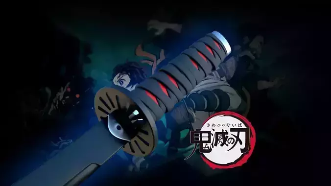 Tanjiro Katana - Kimetsu no Yaiba Demon slayer 3D print model