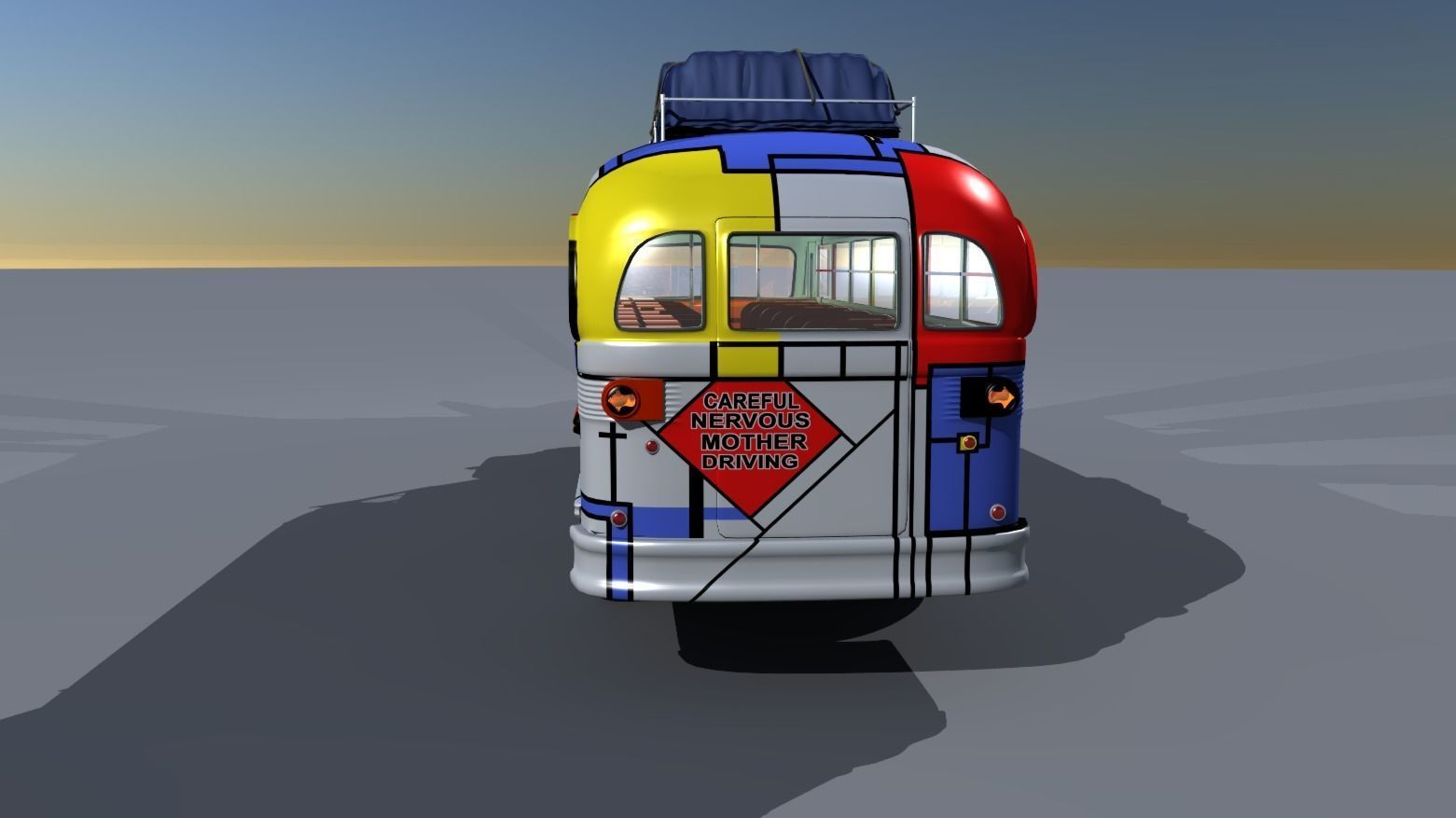 1957 School Bus 3D model_11