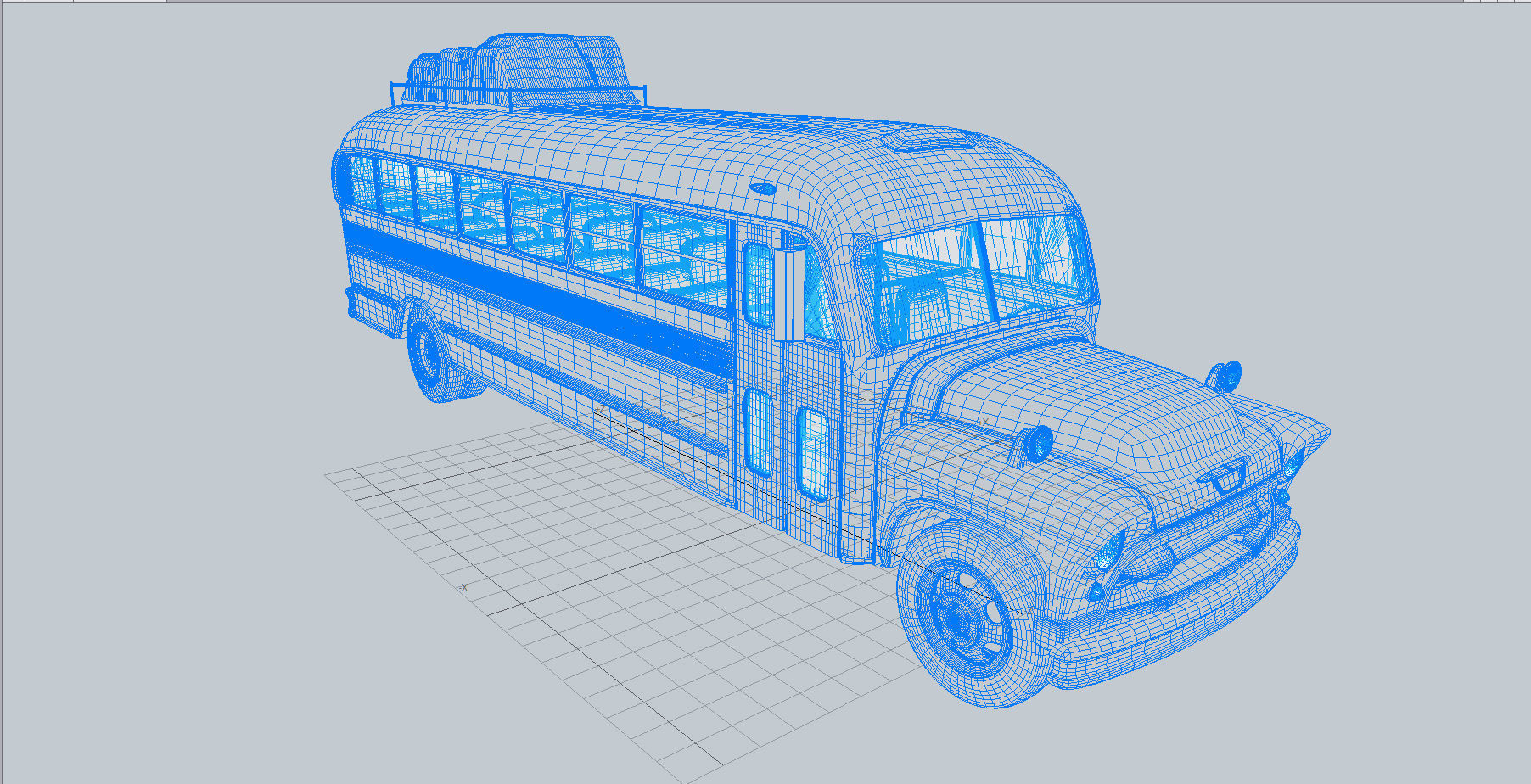 1957 School Bus 3D model_18