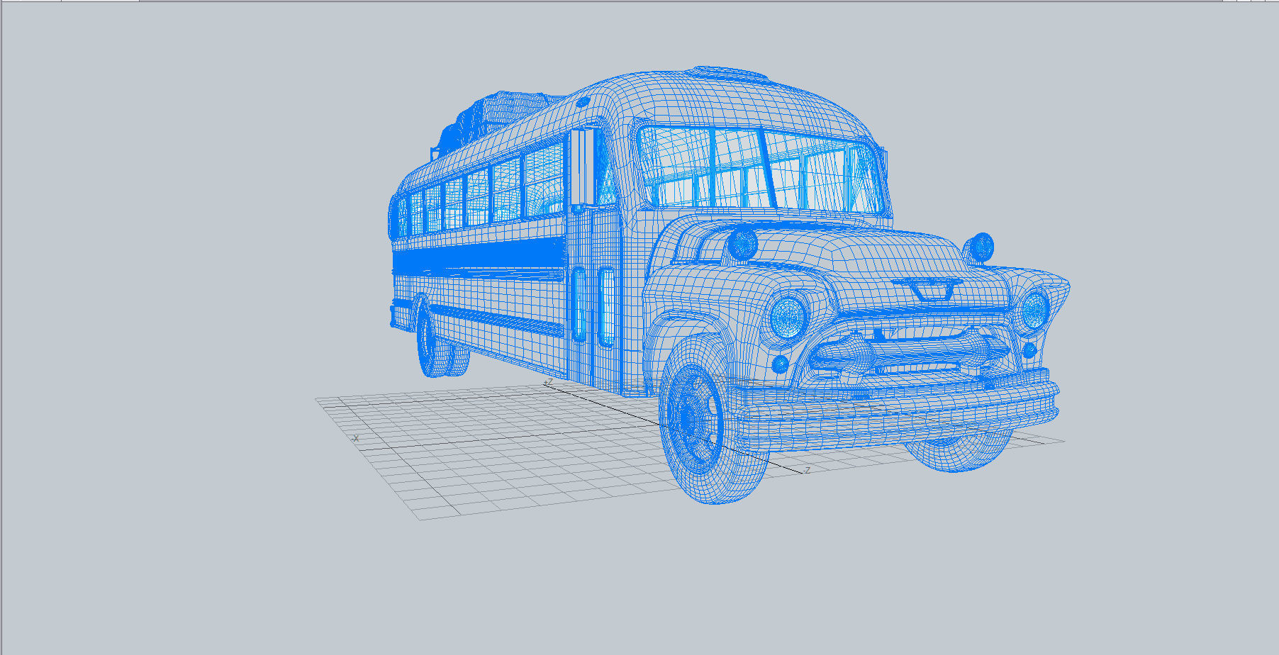 1957 School Bus 3D model_17