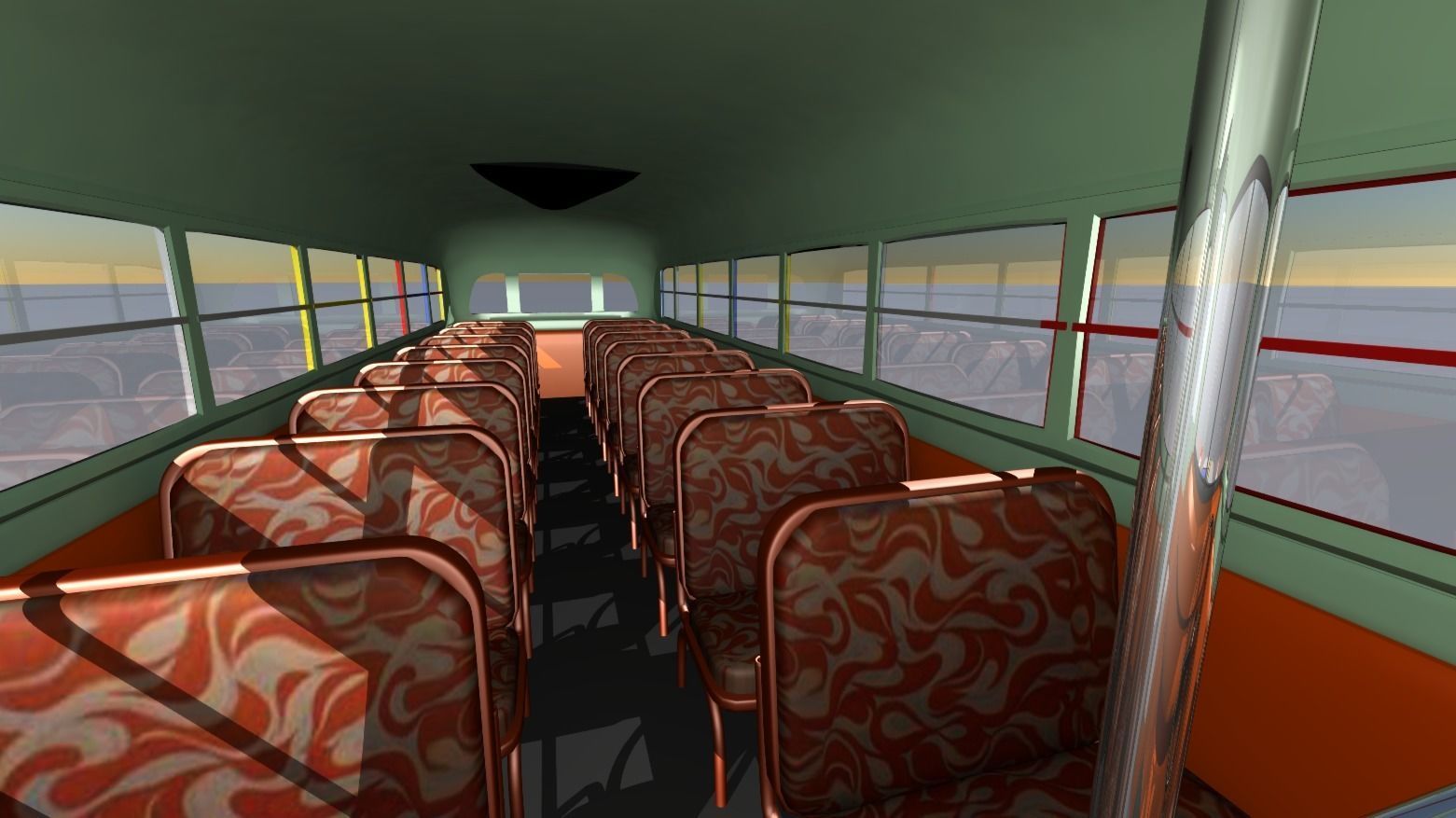 1957 School Bus 3D model_3