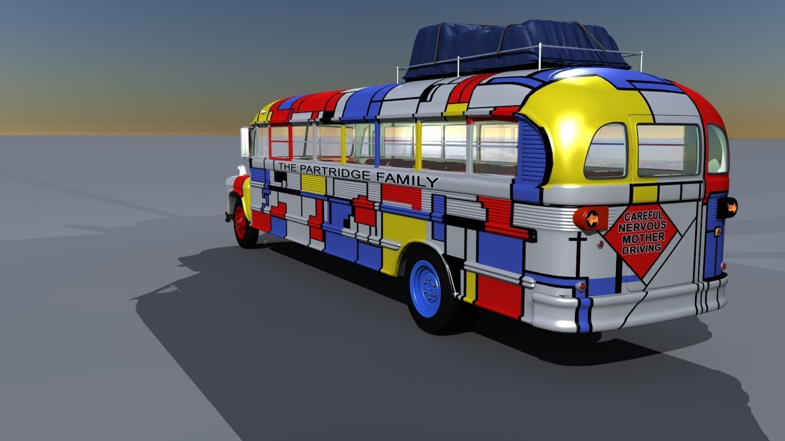 1957 School Bus 3D model_12