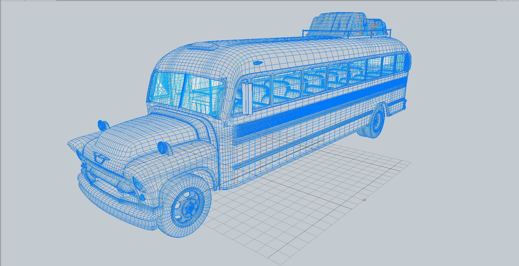 1957 School Bus 3D model_16