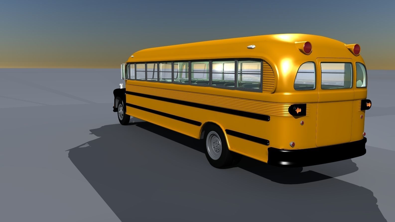 1957 School Bus 3D model_15