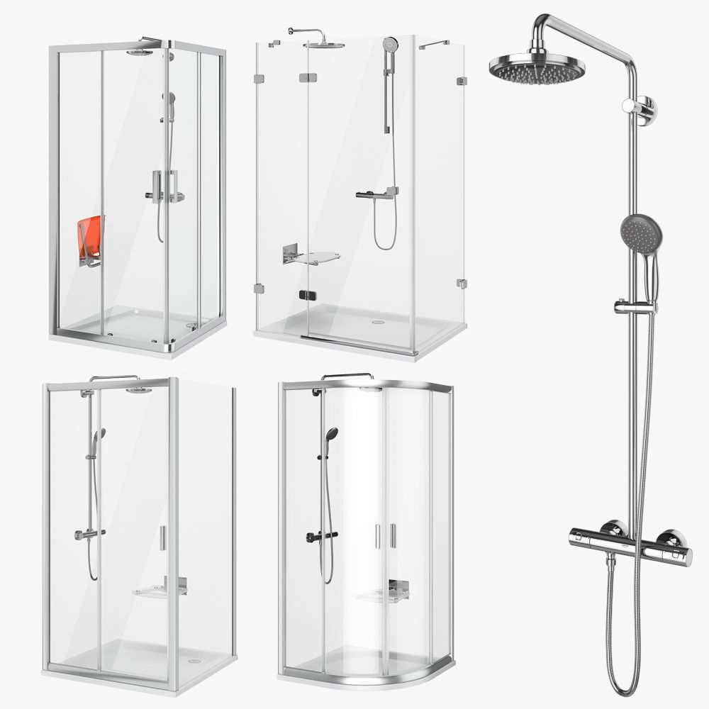 Ravak shower set 63 3D model_2